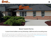 Tablet Screenshot of bowercustomhomes.com